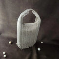 Silver Moon Fringe Bag