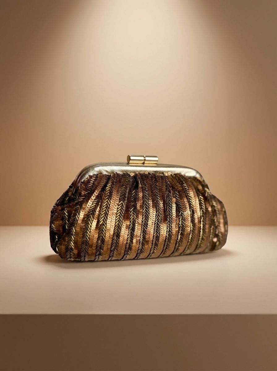 Golden Haze Cloud Clutch