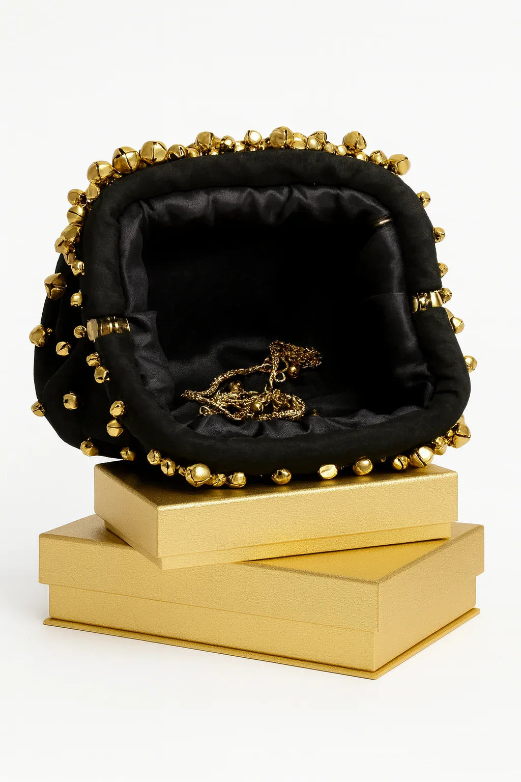 BLAIR – The Black & Gold Statement Clutch