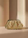 Ivory Dusk Cloud Clutch