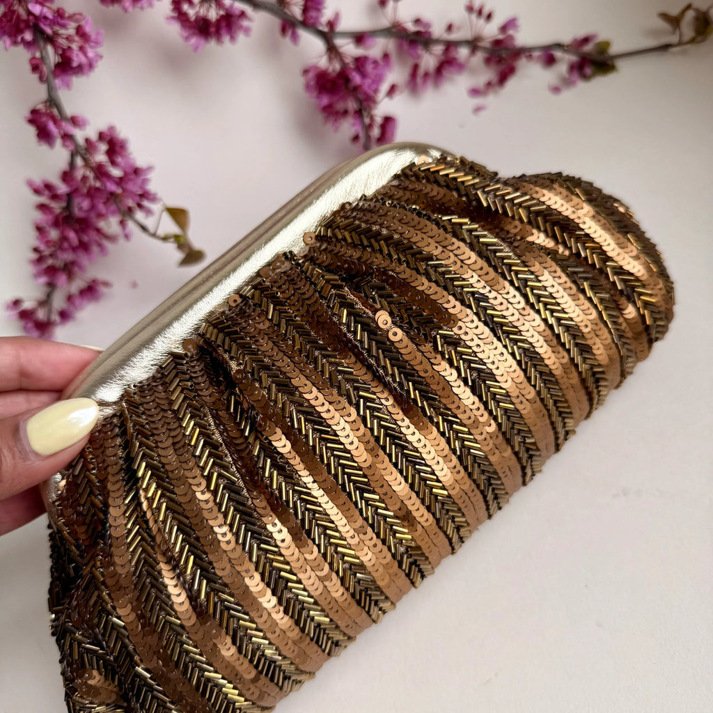 Golden Haze Cloud Clutch