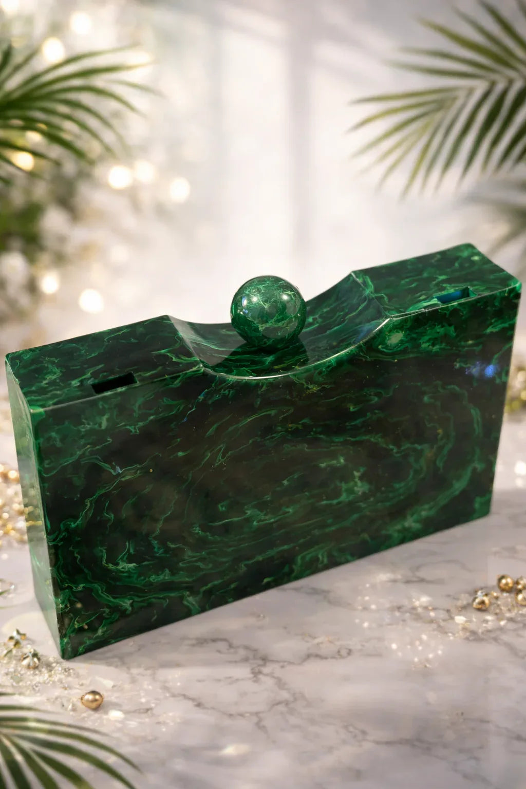 Emerald Panther Clutch
